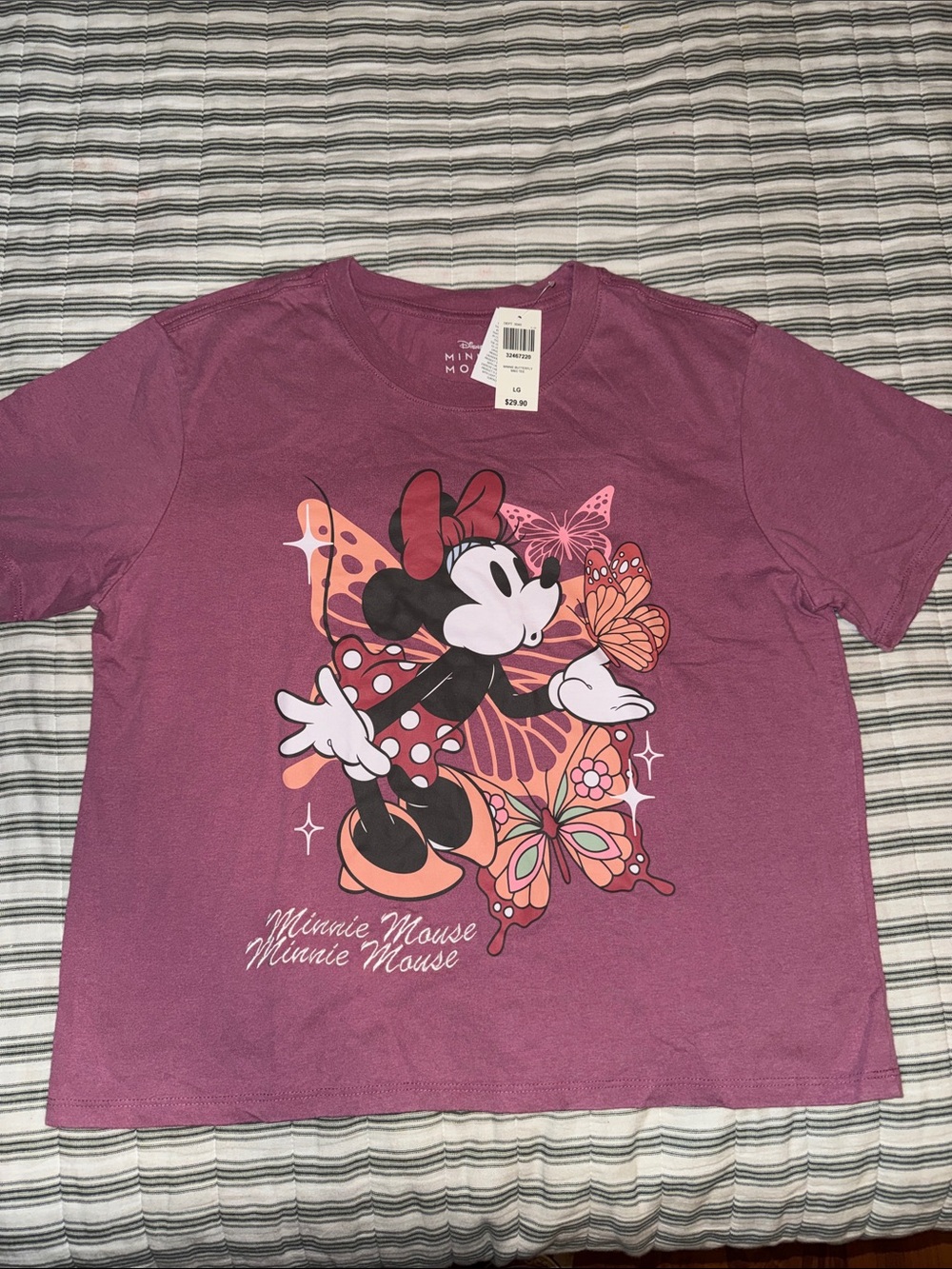 Disney Minnie Mouse Mauve-Pink Graphic Tee
